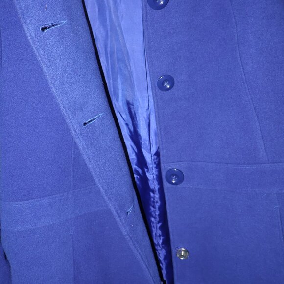 Penningtons Royal Blue Button Coat – Women’s Plus Size 3X - Picture 11 of 16